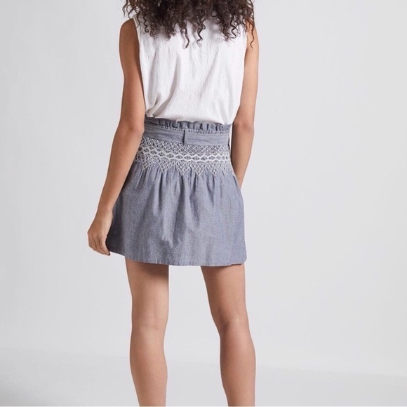 Current/Elliot Chambray Mini Skirt, NWT - Picture 2 of 4